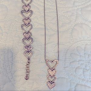 Brighton Hearts necklace and bracelet set